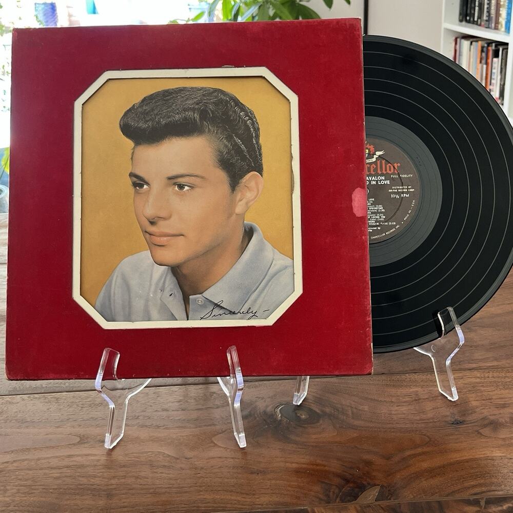 Frankie Avalon Young And In Love Velvet Cover LP 1960 Chancellor CHL-69801 Mono